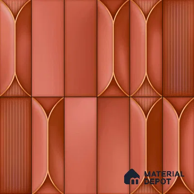 Faux Subway Look Wall Tile TL 09168 C | Glossy Finish 12 x 12 inch Ceramic Tile - 10 mm | Suitable For Kitchen, Bathroom & Dining Area | Please Expect a Slight Variation of Pattern