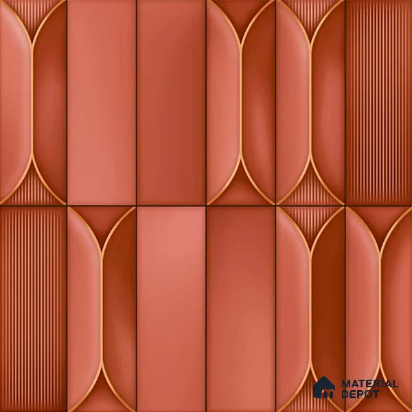 Faux Subway Look Wall Tile TL 09168 C | Glossy Finish 12 x 12 inch Ceramic Tile - 10 mm | Suitable For Kitchen, Bathroom & Dining Area | Please Expect a Slight Variation of Pattern