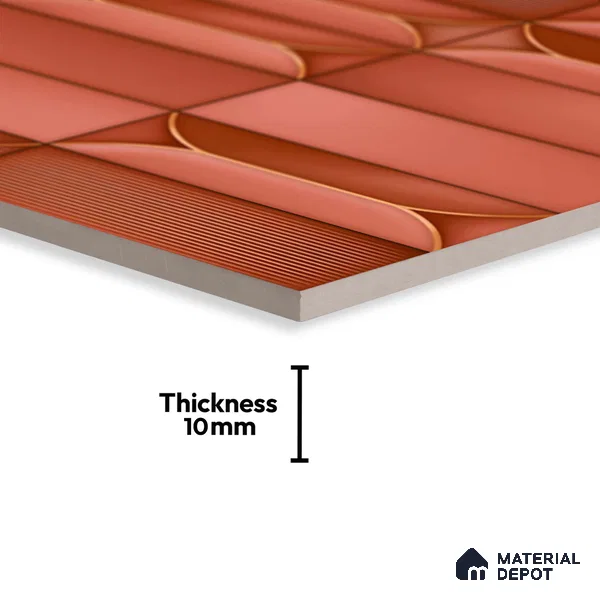 Faux Subway Look Wall Tile TL 09168 C | Glossy Finish 12 x 12 inch Ceramic Tile - 10 mm | Suitable For Kitchen, Bathroom & Dining Area | Please Expect a Slight Variation of Pattern