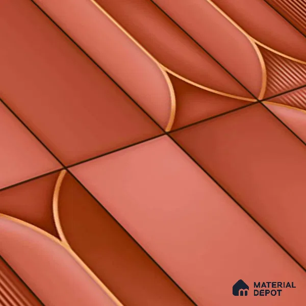 Faux Subway Look Wall Tile TL 09168 C | Glossy Finish 12 x 12 inch Ceramic Tile - 10 mm | Suitable For Kitchen, Bathroom & Dining Area | Please Expect a Slight Variation of Pattern