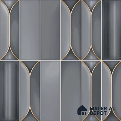 Faux Subway Look Wall Tile TL 09168 D | Glossy Finish 12 x 12 inch Ceramic Tile - 10 mm | Suitable For Kitchen, Bathroom & Dining Area | Please Expect a Slight Variation of Pattern