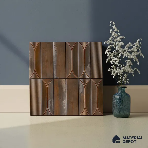 Faux Subway Look Wall Tile TL 09168 E | Matte Finish 12 x 12 inch Ceramic Tile - 10 mm | Suitable For Kitchen, Bathroom & Dining Area | Please Expect a Slight Variation of Pattern