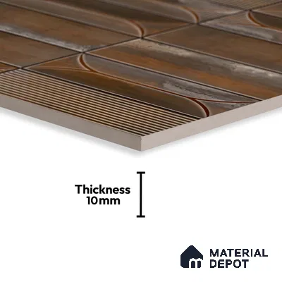 Faux Subway Look Wall Tile TL 09168 E | Matte Finish 12 x 12 inch Ceramic Tile - 10 mm | Suitable For Kitchen, Bathroom & Dining Area | Please Expect a Slight Variation of Pattern