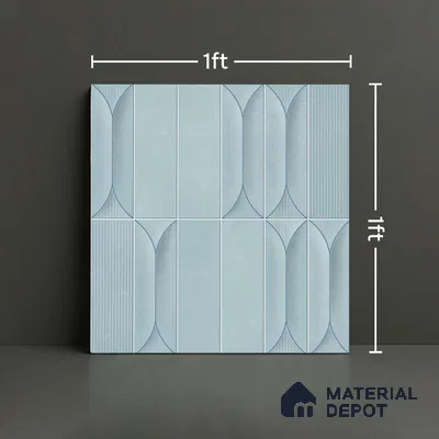 Faux Subway Look Wall Tile TL 09168 F | Matte Finish 12 x 12 inch Ceramic Tile - 10 mm | Suitable For Kitchen, Bathroom & Dining Area | Please Expect a Slight Variation of Pattern