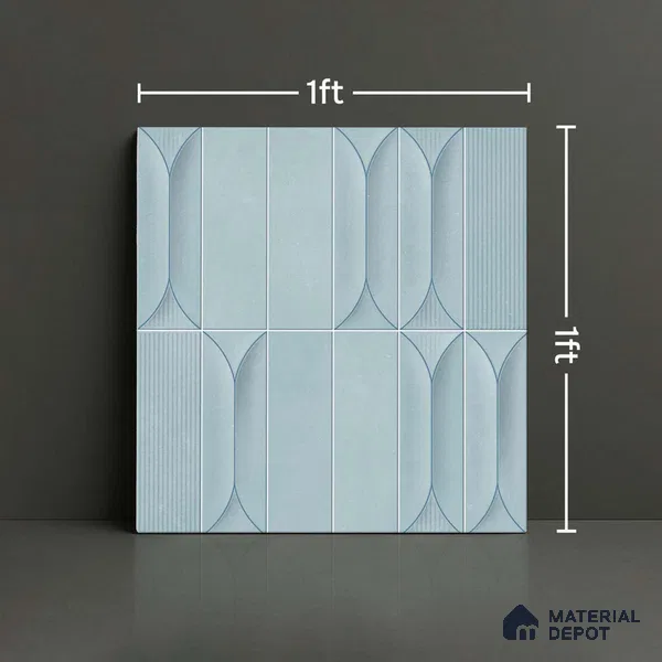 Faux Subway Look Wall Tile TL 09168 F | Matte Finish 12 x 12 inch Ceramic Tile - 10 mm | Suitable For Kitchen, Bathroom & Dining Area | Please Expect a Slight Variation of Pattern