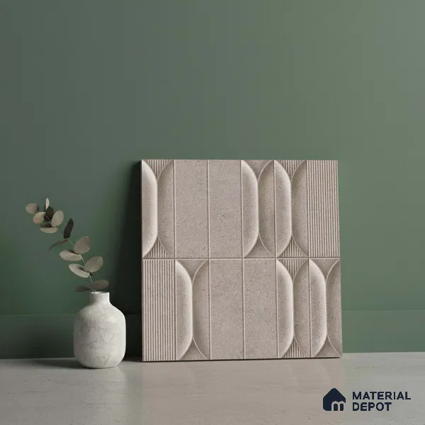 Faux Subway Look Wall Tile TL 09168 G | Matte Finish 12 x 12 inch Ceramic Tile - 10 mm | Suitable For Kitchen, Bathroom & Dining Area | Please Expect a Slight Variation of Pattern