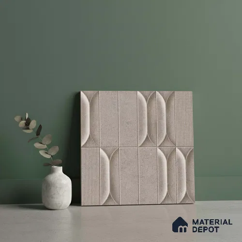 Faux Subway Look Wall Tile TL 09168 G | Matte Finish 12 x 12 inch Ceramic Tile - 10 mm | Suitable For Kitchen, Bathroom & Dining Area | Please Expect a Slight Variation of Pattern