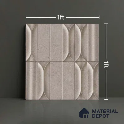 Faux Subway Look Wall Tile TL 09168 G | Matte Finish 12 x 12 inch Ceramic Tile - 10 mm | Suitable For Kitchen, Bathroom & Dining Area | Please Expect a Slight Variation of Pattern