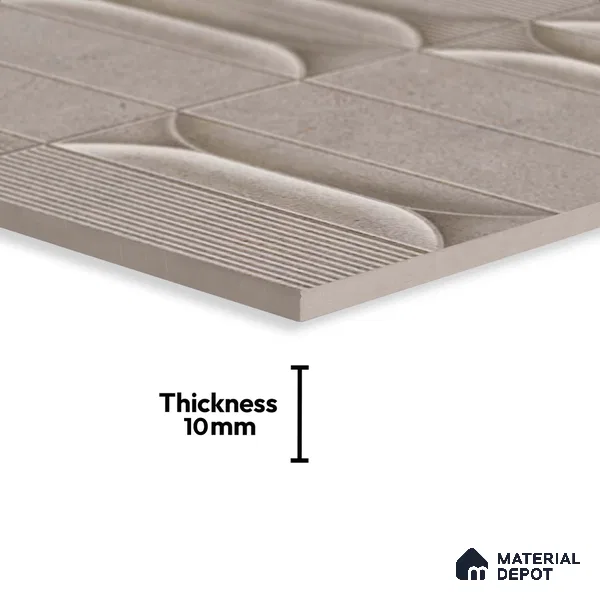 Faux Subway Look Wall Tile TL 09168 G | Matte Finish 12 x 12 inch Ceramic Tile - 10 mm | Suitable For Kitchen, Bathroom & Dining Area | Please Expect a Slight Variation of Pattern