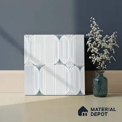 Faux Subway Look Wall Tile TL 09168 | Glossy Finish 12 x 12 inch Ceramic Tile - 10 mm | Suitable For Kitchen, Bathroom & Dining Area | Please Expect a Slight Variation of Pattern