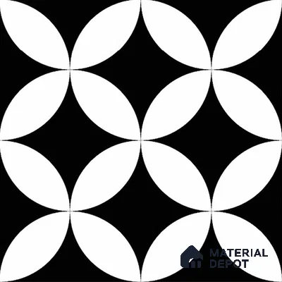 Patterned Look Wall & Floor Tile TL 09171 | Matte Finish 12 x 12 inch Ceramic Tile - 10 mm | Suitable For Kitchen, Bathroom, Bedroom & Office | Please Expect a Slight Variation of Pattern