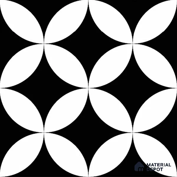 Patterned Look Wall & Floor Tile TL 09171 | Matte Finish 12 x 12 inch Ceramic Tile - 10 mm | Suitable For Kitchen, Bathroom, Bedroom & Office | Please Expect a Slight Variation of Pattern