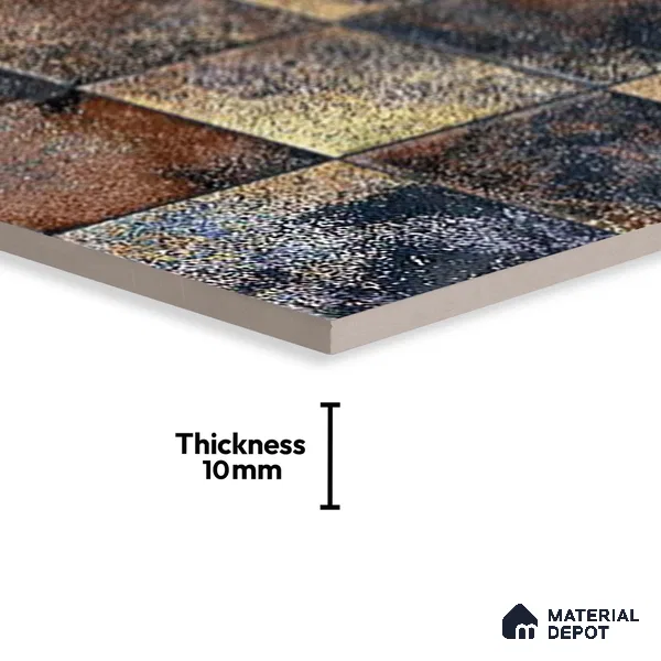 Stone Look Floor Tile TL 09175 B | Glossy Finish 12 x 12 inch Ceramic Tile - 10 mm | Suitable For Kitchen, Bathroom, Bedroom & Office