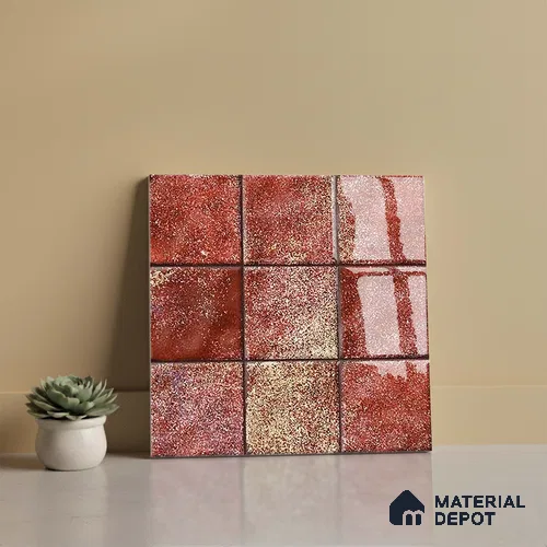 Stone Look Floor Tile TL 09175 C | Glossy Finish 12 x 12 inch Ceramic Tile - 10 mm | Suitable For Kitchen, Bathroom, Bedroom & Office