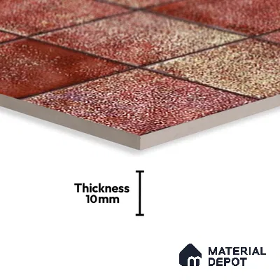 Stone Look Floor Tile TL 09175 C | Glossy Finish 12 x 12 inch Ceramic Tile - 10 mm | Suitable For Kitchen, Bathroom, Bedroom & Office