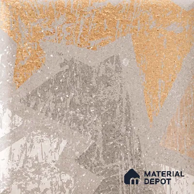 Patterned Look Floor Tile TL 09161 | Matte Finish 12 x 12 inch Ceramic Tile - 10 mm | Suitable For Kitchen, Bathroom, Bedroom & Office | Please Expect a Slight Variation of Pattern