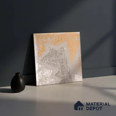 Patterned Look Floor Tile TL 09161 | Matte Finish 12 x 12 inch Ceramic Tile - 10 mm | Suitable For Kitchen, Bathroom, Bedroom & Office | Please Expect a Slight Variation of Pattern