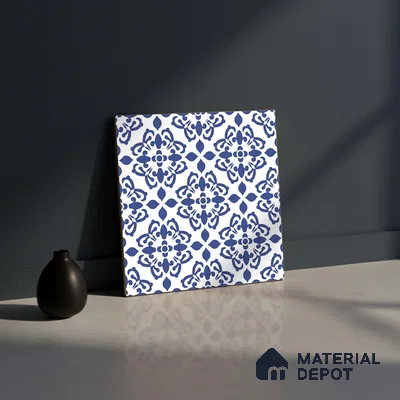 Patterned Look Wall & Floor Tile TL 09155 | Matte Finish 12 x 12 inch Ceramic Tile - 10 mm | Suitable For Kitchen, Bathroom, Bedroom & Office | Please Expect a Slight Variation of Pattern