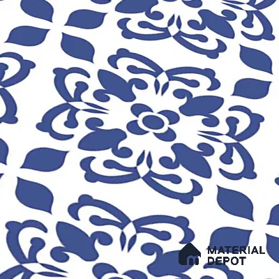 Patterned Look Wall & Floor Tile TL 09155 | Matte Finish 12 x 12 inch Ceramic Tile - 10 mm | Suitable For Kitchen, Bathroom, Bedroom & Office | Please Expect a Slight Variation of Pattern