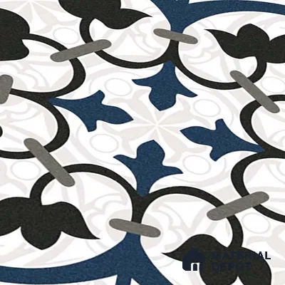 Moroccan Wall & Floor Tile TL 09164 | Matte Finish 1 ft x 1 ft Ceramic Tile - 10 mm | Suitable For Bathroom, Kitchen, Balcony | Please Expect a Slight Variation of Pattern