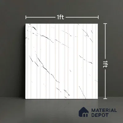 Faux Subway Look Wall Tile TL 09163 F | Matte Finish 12 x 12 inch Ceramic Tile - 10 mm | Suitable For Kitchen, Bathroom & Dining Area | Please Expect a Slight Variation of Pattern