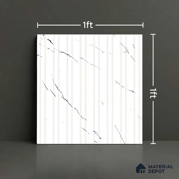Faux Subway Look Wall Tile TL 09163 F | Matte Finish 12 x 12 inch Ceramic Tile - 10 mm | Suitable For Kitchen, Bathroom & Dining Area | Please Expect a Slight Variation of Pattern
