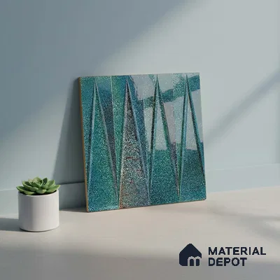 Faux Subway Look Wall Tile TL 09156 C | Glossy Finish 12 x 12 inch Ceramic Tile - 10 mm | Suitable For Kitchen, Bathroom & Dining Area | Please Expect a Slight Variation of Pattern