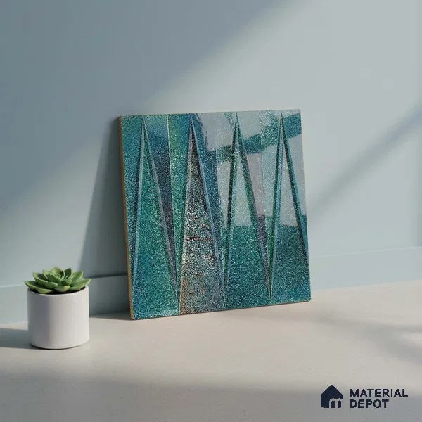 Faux Subway Look Wall Tile TL 09156 C | Glossy Finish 12 x 12 inch Ceramic Tile - 10 mm | Suitable For Kitchen, Bathroom & Dining Area | Please Expect a Slight Variation of Pattern