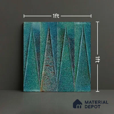 Faux Subway Look Wall Tile TL 09156 C | Glossy Finish 12 x 12 inch Ceramic Tile - 10 mm | Suitable For Kitchen, Bathroom & Dining Area | Please Expect a Slight Variation of Pattern