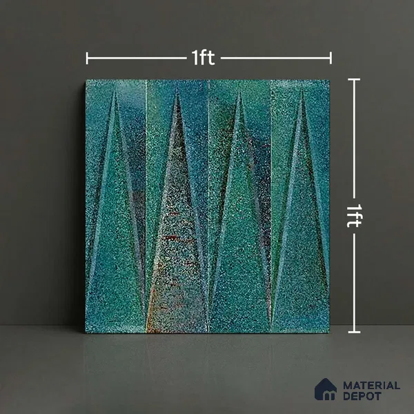 Faux Subway Look Wall Tile TL 09156 C | Glossy Finish 12 x 12 inch Ceramic Tile - 10 mm | Suitable For Kitchen, Bathroom & Dining Area | Please Expect a Slight Variation of Pattern