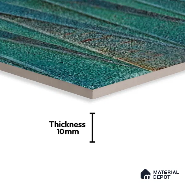 Faux Subway Look Wall Tile TL 09156 C | Glossy Finish 12 x 12 inch Ceramic Tile - 10 mm | Suitable For Kitchen, Bathroom & Dining Area | Please Expect a Slight Variation of Pattern