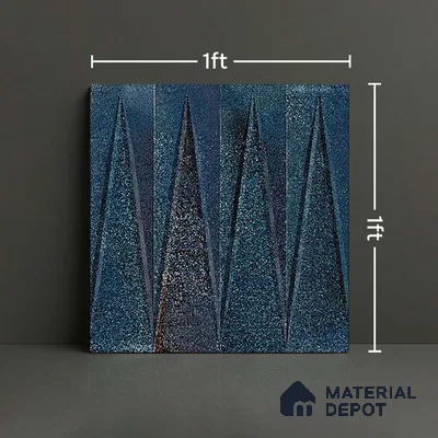Faux Subway Look Wall Tile TL 09156 D | Glossy Finish 12 x 12 inch Ceramic Tile - 10 mm | Suitable For Kitchen, Bathroom & Dining Area | Please Expect a Slight Variation of Pattern