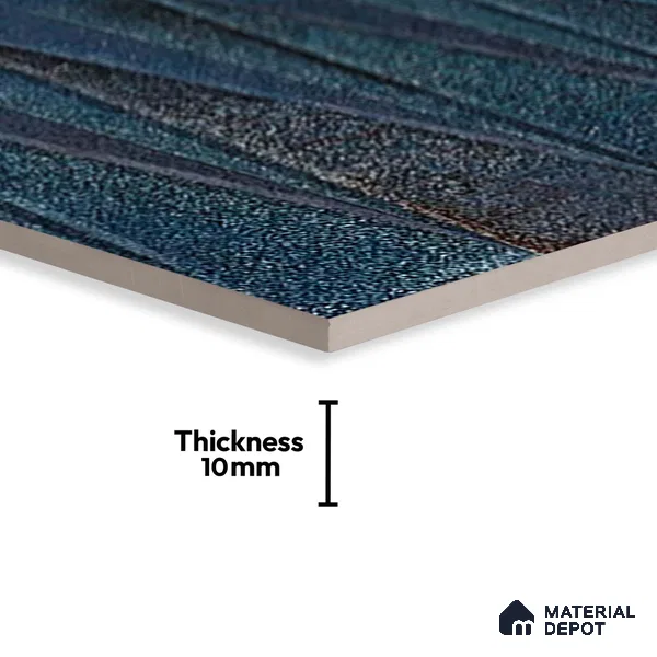 Faux Subway Look Wall Tile TL 09156 D | Glossy Finish 12 x 12 inch Ceramic Tile - 10 mm | Suitable For Kitchen, Bathroom & Dining Area | Please Expect a Slight Variation of Pattern