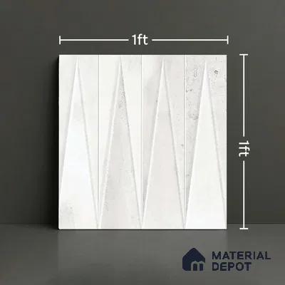 Faux Subway Look Wall Tile TL 09156 | Glossy Finish 12 x 12 inch Ceramic Tile - 10 mm | Suitable For Kitchen, Bathroom & Dining Area | Please Expect a Slight Variation of Pattern