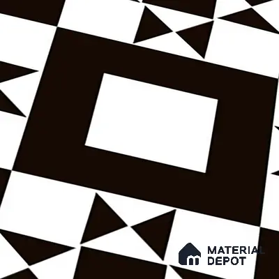 Patterned Look Wall & Floor Tile TL 09170 | Matte Finish 12 x 12 inch Ceramic Tile - 10 mm | Suitable For Kitchen, Bathroom, Bedroom & Office | Please Expect a Slight Variation of Pattern