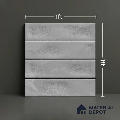 Faux Subway Look Wall Tile TL 09158 | Matte Finish 12 x 12 inch Ceramic Tile - 10 mm | Suitable For Kitchen, Bathroom & Dining Area | Please Expect a Slight Variation of Pattern