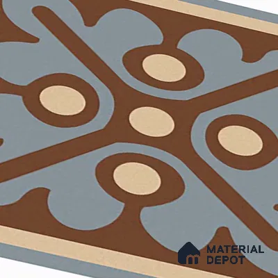 Patterned Look Wall & Floor Tile TL 09167 | Matte Finish 12 x 12 inch Ceramic Tile - 10 mm | Suitable For Kitchen, Bathroom, Bedroom & Office | Please Expect a Slight Variation of Pattern