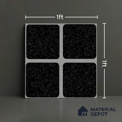 Patterned Look Floor Tile TL 09172 | Matte Finish 12 x 12 inch Ceramic Tile - 10 mm | Suitable For Kitchen, Bathroom, Bedroom & Office | Please Expect a Slight Variation of Pattern