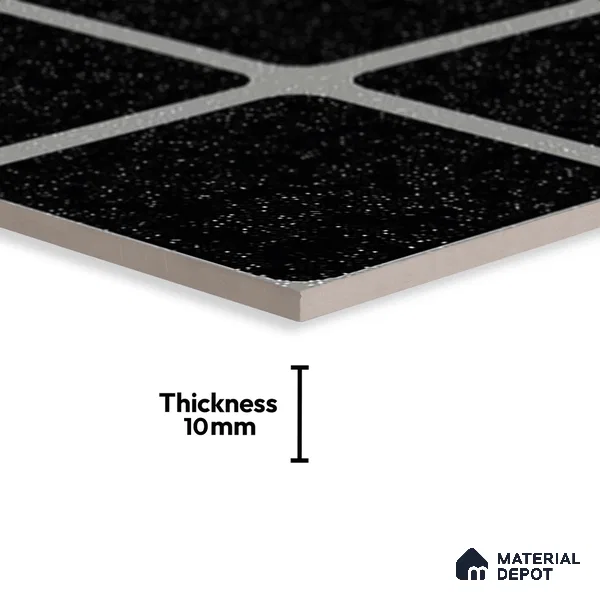 Patterned Look Floor Tile TL 09172 | Matte Finish 12 x 12 inch Ceramic Tile - 10 mm | Suitable For Kitchen, Bathroom, Bedroom & Office | Please Expect a Slight Variation of Pattern