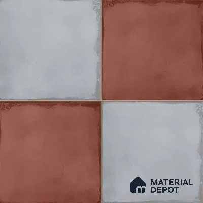 Moroccan Wall & Floor Tile TL 09159 B | Matte Finish 1 ft x 1 ft Ceramic Tile - 10 mm | Suitable For Bathroom, Kitchen, Balcony | Please Expect a Slight Variation of Pattern