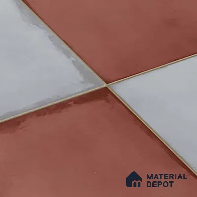 Moroccan Wall & Floor Tile TL 09159 B | Matte Finish 1 ft x 1 ft Ceramic Tile - 10 mm | Suitable For Bathroom, Kitchen, Balcony | Please Expect a Slight Variation of Pattern