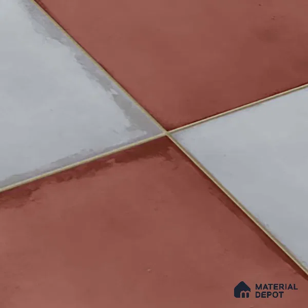 Moroccan Wall & Floor Tile TL 09159 B | Matte Finish 1 ft x 1 ft Ceramic Tile - 10 mm | Suitable For Bathroom, Kitchen, Balcony | Please Expect a Slight Variation of Pattern