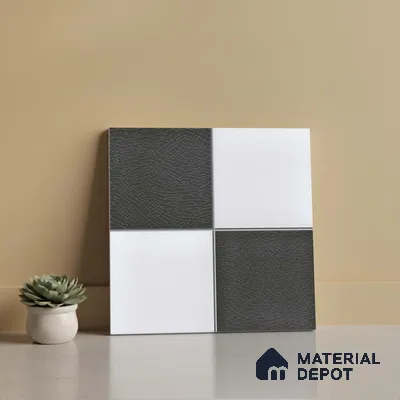 Plain Look Wall & Floor Tile TL 09159 | Matte Finish 12 x 12 inch Ceramic Tile - 10 mm | Suitable For Kitchen, Bathroom, Bedroom & Office | Please Expect a Slight Variation of Pattern