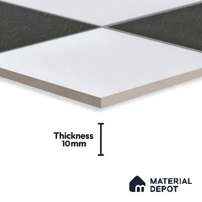 Plain Look Wall & Floor Tile TL 09159 | Matte Finish 12 x 12 inch Ceramic Tile - 10 mm | Suitable For Kitchen, Bathroom, Bedroom & Office | Please Expect a Slight Variation of Pattern