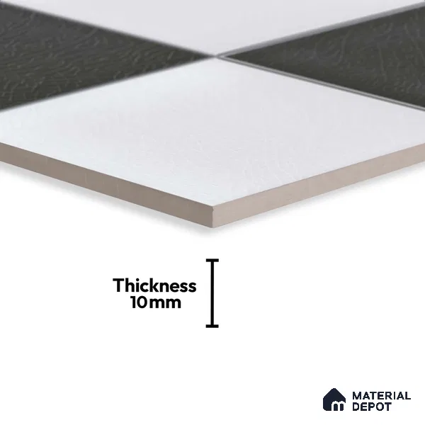 Plain Look Wall & Floor Tile TL 09159 | Matte Finish 12 x 12 inch Ceramic Tile - 10 mm | Suitable For Kitchen, Bathroom, Bedroom & Office | Please Expect a Slight Variation of Pattern