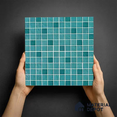 Mosaic Wall & Floor Tile TL 09174 B | Matte Finish 12 x 12 inch Ceramic Tile - 10 mm | Suitable For Kitchen, Bathroom, Bedroom & Office