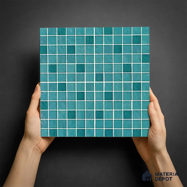 Mosaic Wall & Floor Tile TL 09174 B | Matte Finish 12 x 12 inch Ceramic Tile - 10 mm | Suitable For Kitchen, Bathroom, Bedroom & Office