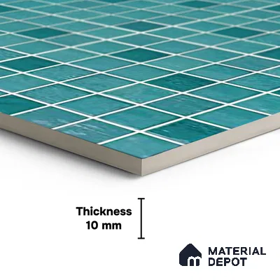 Mosaic Wall & Floor Tile TL 09174 B | Matte Finish 12 x 12 inch Ceramic Tile - 10 mm | Suitable For Kitchen, Bathroom, Bedroom & Office