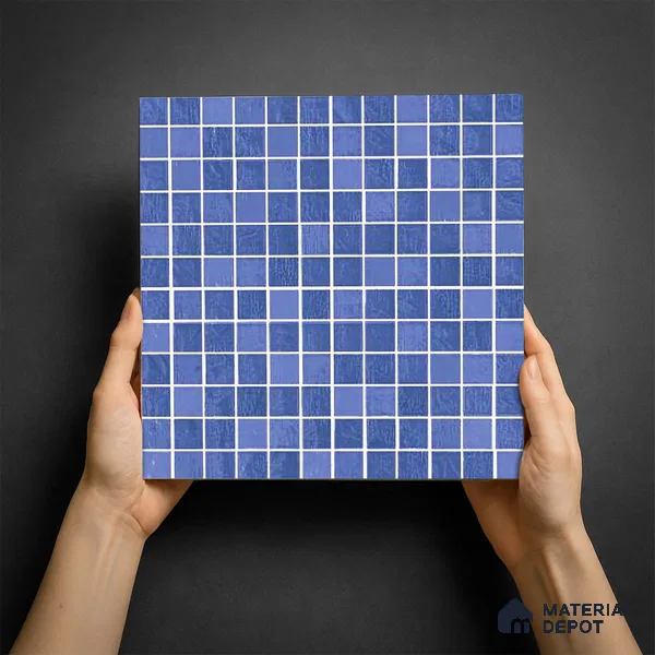 Mosaic Wall & Floor Tile TL 09174 | Matte Finish 12 x 12 inch Ceramic Tile - 10 mm | Suitable For Kitchen, Bathroom, Bedroom & Office
