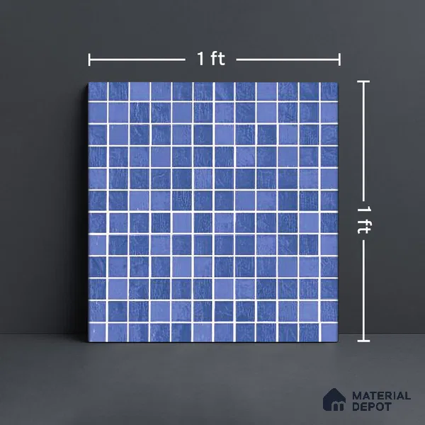 Mosaic Wall & Floor Tile TL 09174 | Matte Finish 12 x 12 inch Ceramic Tile - 10 mm | Suitable For Kitchen, Bathroom, Bedroom & Office